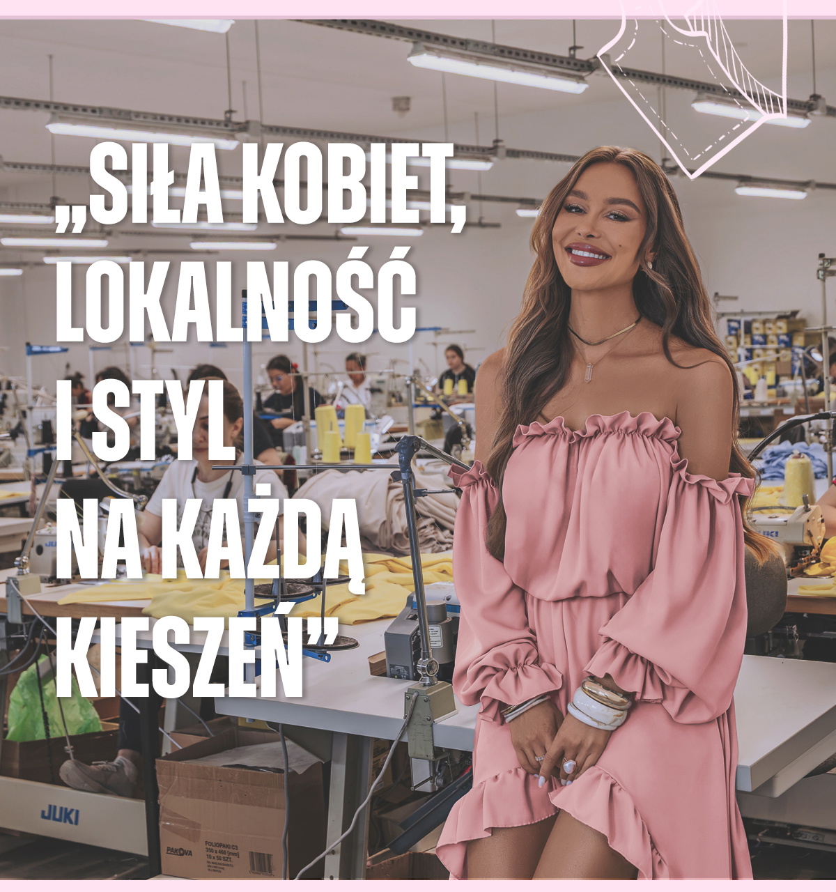 Polska Produkcja. Od projektu, poprzez szycie, aż po zapakowanie i wysyłkę. Nasza siedziba znajduje się w Słupsku. tworzymy dla Ciebie wyjątkowe projekty. Szyjemy we własnych szwalniach. Starannie pakujemy nasze ubrania. Paczki wysyłamy w ciągu 24h po złożeniu przez Ciebie zam&oacute;wienia.